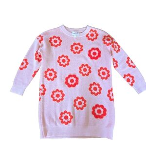 🌼 Seed Heritage Floral Knit Cotton Sweater Dress Girl 3T
